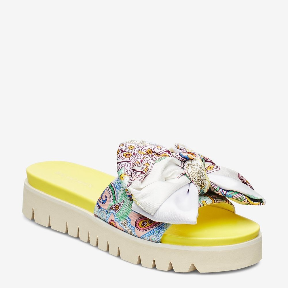 Ilse Jacobsen Slip On Sandals with Bow NWOT